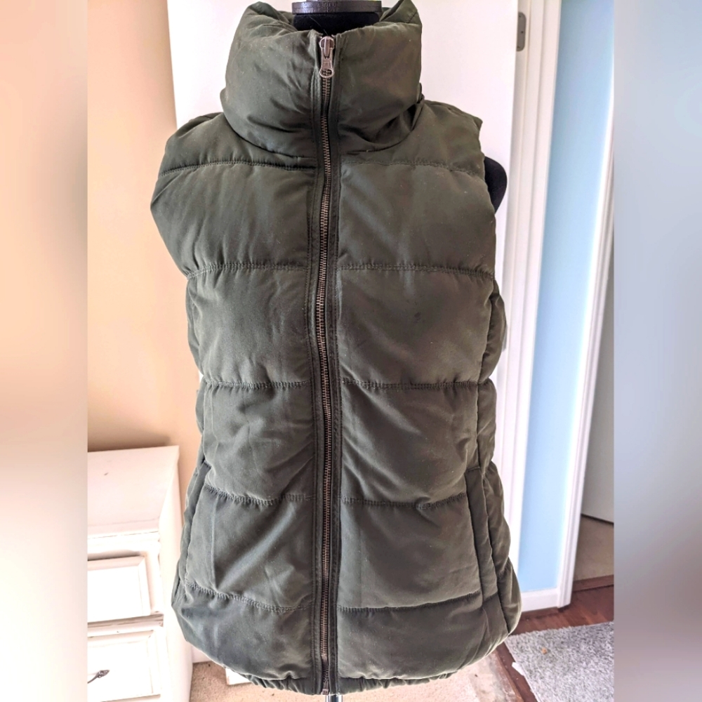 Old Navy puffer vest, Navy Green, size small